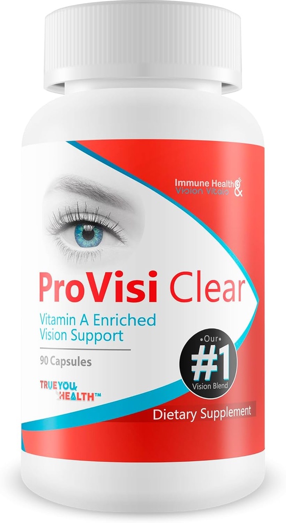 Pro VisiClear pour les yeux - Vitamine A Enriched Vision Support - Vitamine Based Support to Support Vision Natural - Naturel Antioxydant Pro Visi Clear Pill Enhanced with Premium Ingredients