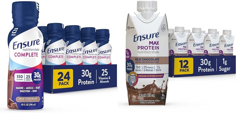 S'assurer que la nutrition complète Shake & Max Protein Nutrition Shake avec 30g de protéines, 1g de sucre, haute protéine Shake, chocolat au lait, 11 Fl Oz (paquet de 12), liquide, Halal