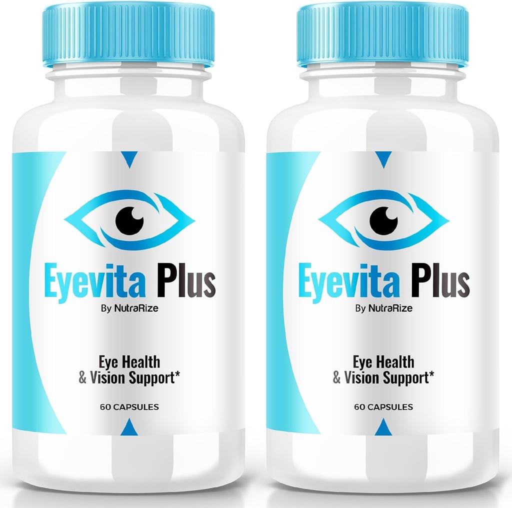 (2 Pack) Eyevita Plus - Comprehensive Support for Your Eyesight, Eyevita Plus Advanced Eye Nutrition, Eye Vitamins, All Natural Eye Health Formula, Eye Vita Plus Multivitamin Reviews (120 Capsules)