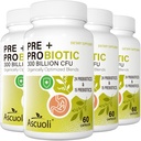 Probiotics for Women & Men - 300 Billion CFU, 24 Strains + 15 Organic Herbs Prebiotics Blend, Daily Probiotic for Digestive Health, Immune, Gut, Bloating - 240 Vegetarian Capsule (240-Days Supply)