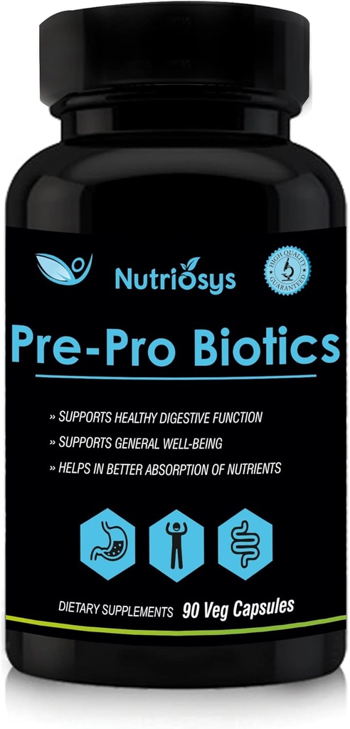 Pré et probiotiques pour les hommes Soutient la santé digestive, l'équilibre gustatif et la fonction immunitaire Prébiotiques et probiotiques pour les femmes et les adultes
