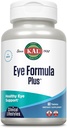 KAL Eye Formula Plus, Eye Care and Vision Complements for Adults, with Eye Vitamines Lutein and Zeaxanthin, Plus Bilberry Extract, Goji and Blueberry Extract, Garantie de 60 jours, 15 portions, 60 comprimés