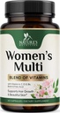Multivitamines pour les femmes - avec les vitamines A, C, D, E, B6, B12, zinc, calcium et magnésium, suppléments multiminérales multivitamines quotidiennes pour la santé osseuse, l'énergie et le soutien immunitaire - 60 capsules