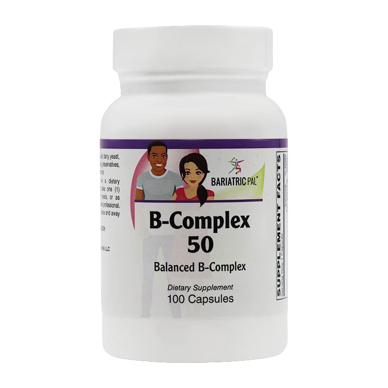 BariatricPal à libération prolongée B-Complex 50 Capsules végétariennes (100 Nombre)