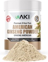 AKI poudre de ginseng américain avec 4% de ginsénosides - Idéal avec du café, boissons comme des smoothies - Pack de 1 (1.5oz/42,5g)