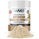AKI poudre de ginseng américain avec 4% de ginsénosides - Idéal avec du café, boissons comme des smoothies - Pack de 1 (1.5oz/42,5g)