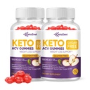 Gummies Keto Acv pour la perte de poids avancée et Belly Fat Burn - Pro Active Super Apple Cider Vinegar Gummies - Rapid Fat Burner Supplément Diet pour les femmes hommes - sans sucre et sans gluten (1000MG)
