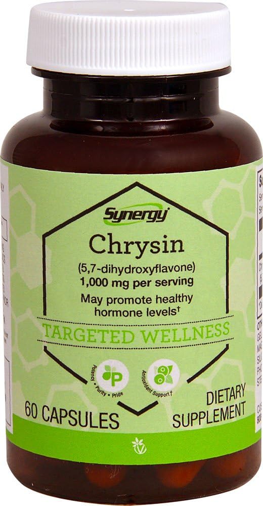 Vitacost Synergy Chrysine (5, 7 - dihydroxyflavone) -- 1000 mg par portion - 60 Capsules