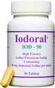 Supplément Iodoral Optimox 50 mg - comprimés d'iodure de potassium, iode de haute puissance, suppléments pour support thyroïdien, solution d'iode de Lugol - 30 Compte