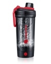 Bouteille de shaker VOLTRX, Gallium USB C Mélangeur de protéines électriques rechargeables, tasses de shaker pour les shakes de protéines et de substitut de repas, sans BPA, fait avec Tritan, 24oz, rouge