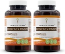 Secrets of the Tribe Butcher's Broom 120 Capsules(2 pcs.), 1000 mg, Butcher's Broom (Ruscus aculeatus) Racine séchée (2x120 Capsules)