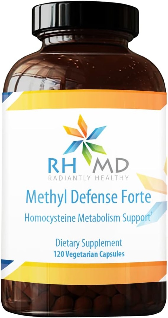 RHMD Methyl Defense Forte Homocysteine Metabolism Support Dietary Supplements (120 Vegetarian Capsules)