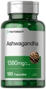 Horbäach Ashwagandha Root Supplement | 180 Capsules | for Women and Men | Herbal Extract | Non-GMO, Gluten Free