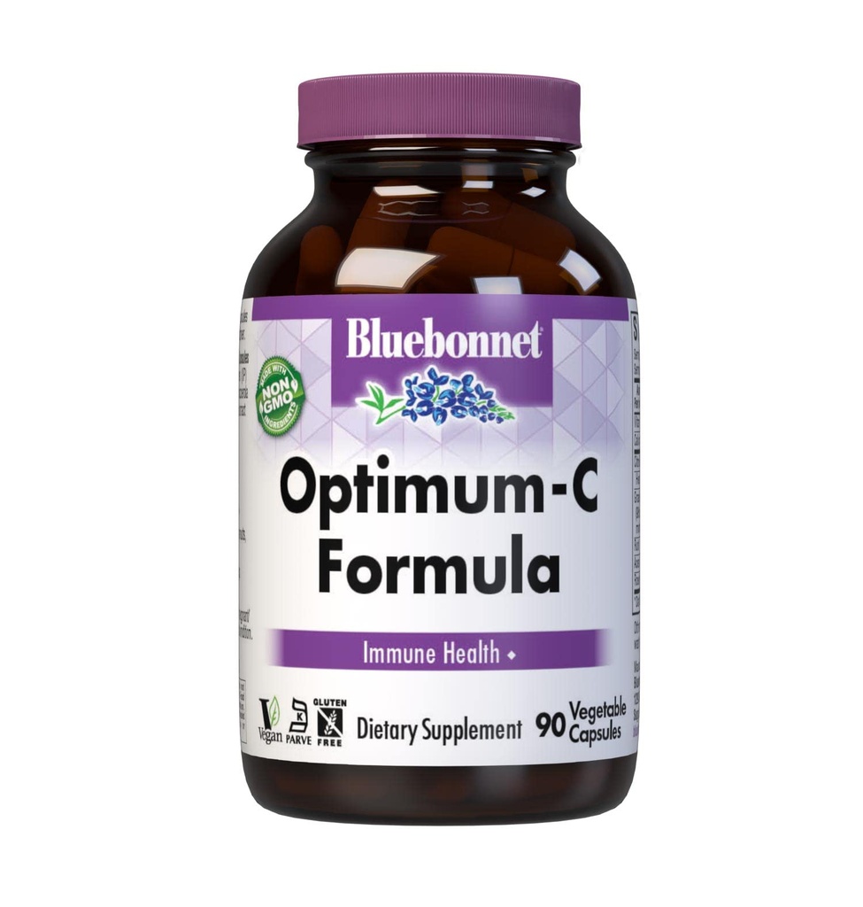 BlueBonnet Optimum C Formula Vegetable Capsules, 90 Count