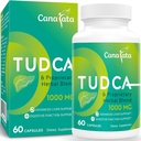 TUDCA Suppléments de soutien du foie 1000mg - 60 Capsules Vegan,TUDCA Sels Biles avec formule de mélange de chardon de lait pour nettoyer le foie Détox & Réparation