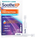 Soothe XP gouttes oculaires libres de préservation, protection Xtra gouttes oculaires lubrifiantes pour les yeux secs, soulager l'irritation et protège contre la perte de la déchirure, thérapie avancée des yeux secs, flacons à usage unique, 30 comtes