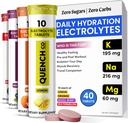 Étanchez les comprimés d'électrolyte 40 Comptez l'hydratation instantanée, les électrolytes, les électrolytes à jeun Pas de sucre pour un support optimal d'hydratation Pas de poudre - pastèque, orange, baies mélangées, arômes de citron