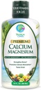Citrate de magnésium de calcium liquide Premium - formule naturelle avec support pour os forts - supplément de vitamine liquide avec calcium, magnésium, bore et vitamine D3 – taux d'absorption jusqu'à 98 % - 32 oz, 64 portions