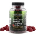 BUCKLEBURY 9-en-1 Sciage naturelle Palmetto Gommies avec framboise et parfum de grenade - Suppléments de soutien à la prostate à base de plantes pour hommes Bladder santé, croissance des cheveux et soutien urinaire - 60 Gommies