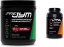 JYM Supplément Science PRE JYM 30 portions - Black Cherry & Vita JYM Sports Multivitamine & Mineral Support, Vitamine A, C, B6, B12, E, K, Boron, Biotine, Potassium 60 comprimés