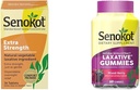 Senokot Laxatif Légume naturel extra-fort pour le soulagement de nuit doux Constipation occasionnelle, 36 Compte et complément alimentaire Gommies laxatives, Extrait de Senna naturel, Gentle
