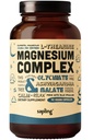 Supplément complexe de glycinate de magnésium - Glycinat de magnésium chélaté avec malate, ashwagandha biologique, L-théanine et spiruline bleue - haute absorption, végétalien, non-OGM, 300mg, 90 capsules de légumes