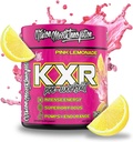 KXR poudre d'énergie de pré-entraînement de l'énergie de KXR Intense boisson de pré-entraînement pour les hommes et les femmes sans créatine d'améliorer la performance - Focus amélioré et l'endurance accrue de 30 portions (Pink Lemonade)