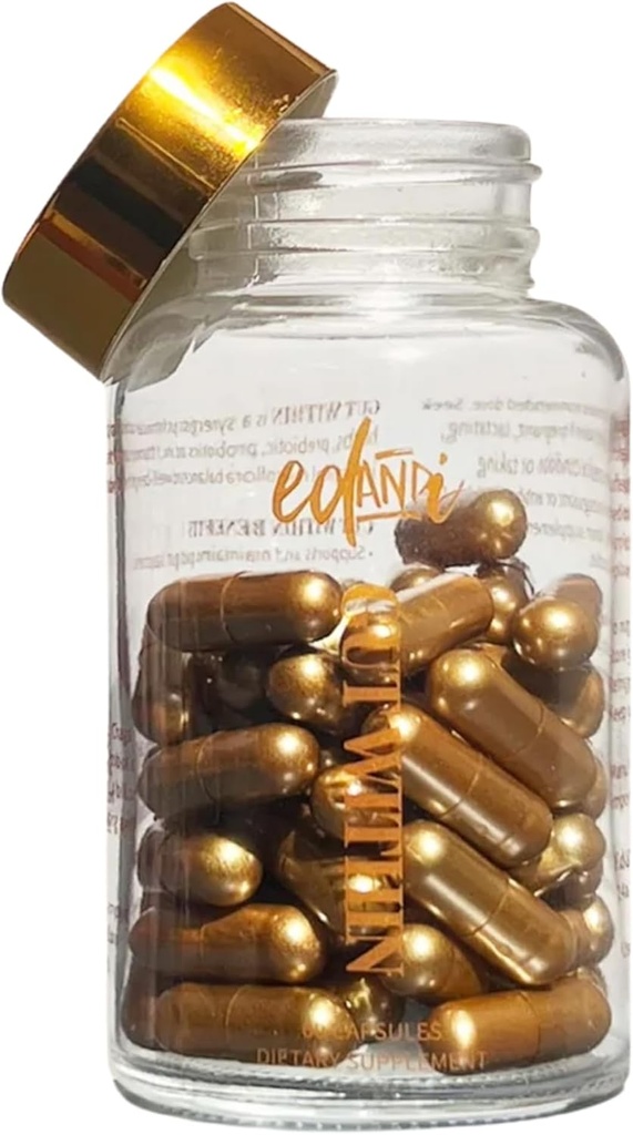 ed&i Gut dans le supplément prébiotique et probiotique - Probiotiques digestifs pour les femmes, probiotiques pour les femmes Bloating, soutien digestif, santé des femmes Gut, 60 capsules, 30 jours d'approvisionnement