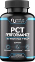 Supplément PCT pour hommes, support post-cycle 3-en-1 et booster naturel avec bloqueur d'estrogène, formule de soutien du foie, fabriqué aux États-Unis, avec Fenugreek, Chrysin, Tongkat Ali, Thistle de lait - 60 capsules