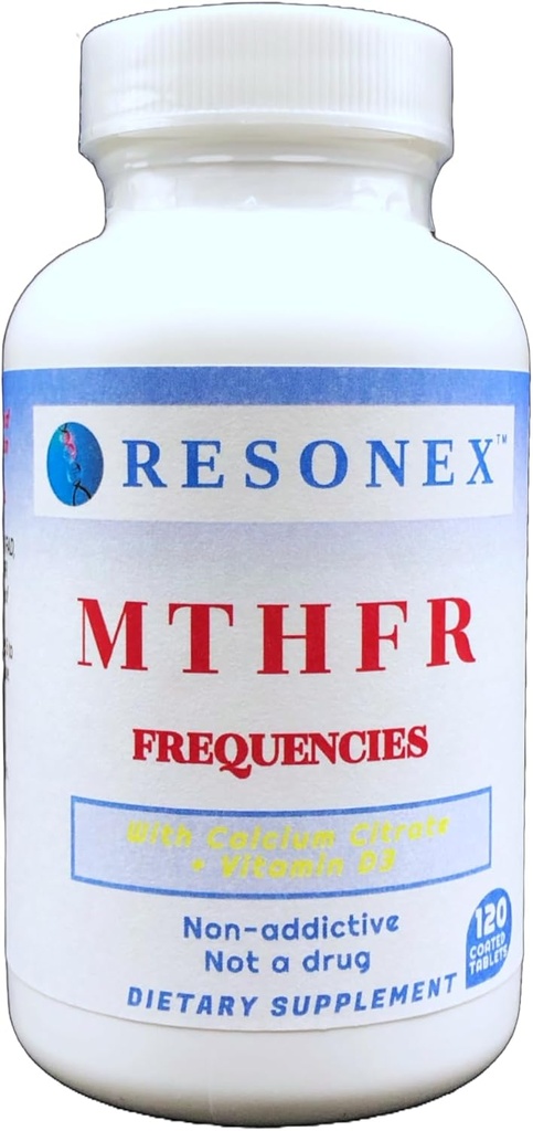 Fréquences du MTHFR - 120 comprimés - avec fréquences naturelles du MTHFR, du MTR et du MTRR pour soutenir la méthylation, la production du 5-MTHF et du B12