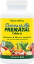 Natures Plus Source de vie Prénatale - 800 mcg Folate, 180 comprimés végétariens - Tous les vitamines et minéraux prénatals naturels avec fer et calcium - Santé et énergie optimales - Sans gluten - 90 portions