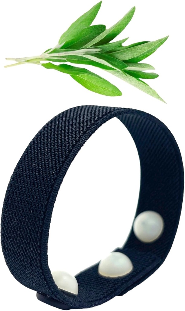 Bracelet flash chaud de refroidissement – Bande d'acupression pour la ménopause, les sueurs nocturnes, l'humeur, le sommeil, le soutien émotionnel – Aromathérapie Clary Sage Scent