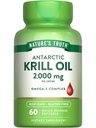 Nature's Truth Antarctic Krill Oil 2000mg Softgels (en anglais seulement) 60 Count.