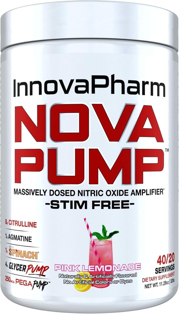 InnovaPharm NOVAPUMP (Lémonade rose) - 11.2 Ounces