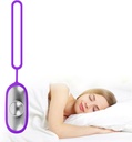 Appareil d'aide au sommeil, instrument d'aide au sommeil portatif avec technologie Microcurrent Pulse Sleep Assist pour améliorer la qualité du sommeil, violet