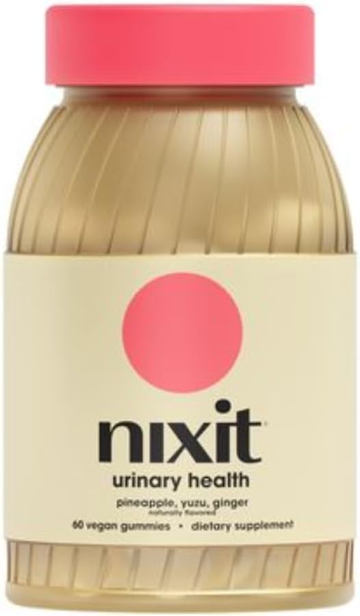 Nixit Urinary Tract Health Gummies (en anglais seulement) 1000mg D-Mannose (en anglais seulement) Yuzu & Ginger Flavor (en anglais seulement) Urinary & Bladder Support Supplément (en anglais seulement)