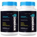 (2 Pack) GenBrain Memory Supplement, GenBrain Extra Strength Brain Support Capsules, GenBrain Advanced Memory Complex, GenBrain Pure All-Natural Pills, Gen Brain Reviews (120 Capsules)