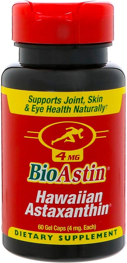 BioAstin Hawaïen Astaxanthine Antioxydant 4 MG (60 gélules)
