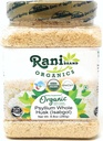 Rani Organics Psyllium Poudre de musc entière (Isabgol), Supplément de fibre alimentaire, USDA Organic 9.8oz (280g) PET Jar ~ Tous naturels , Vegan , Gluten Friendly , Non-GMO , Origine indienne