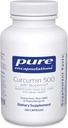 Encapsulations pures Curcumine 500 avec biopérine - Supplément antioxydant pour soutenir les articulations, tissus, foie, colon et santé cellulaire* - avec curcumine curcumine et biopérine curcumaire - 120 capsules