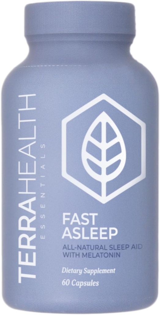 Terra Heath Essentials Dormez rapidement - Soutien du sommeil, aide avec l'insomnie et l'agitation - Tout naturel, 30 jours d'approvisionnement