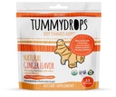 Tummydrops bio de gingembre, sans gluten et végétalien, 33 gouttes emballées individuellement dans un sac refermable