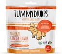 USDA Organic Natural Ginger Tummydrops, Gluten Free & Vegan, 33 Individually Wrapped Drops in a Resealable Bag