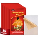 50 Patches de comte Capsaicin, 4,72"x7,08" Hot Capsicum Patch