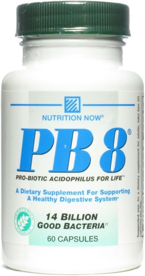 PB 8 Acidophilus pro-biotique - Nutrition végétarienne maintenant 60 VCaps
