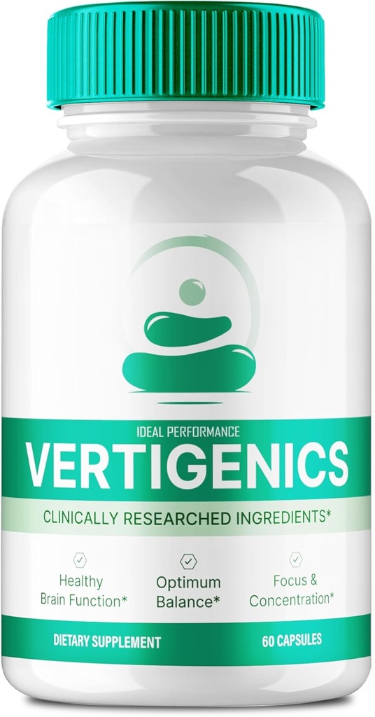 Vertigenics Cerveau Suppléments pour la mémoire et les capsules de focus, Vertigenics Advanced Formula Brain Health Support - Maximum Strength Nootropics Verti Genics Toutes les évaluations de soutien naturel (60 capsules)