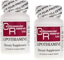 Cardiovascular Research Lipothiamine B Supplement 240 Tablets - Vitamin B1 Now with Alpha Lipoic Acid - 2 X 120 Count