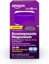Amazon Basic Care Esomeprazole Magnésium Retard de libération Capsules, 20 mg, Réducteur d'acide, 14 Compte