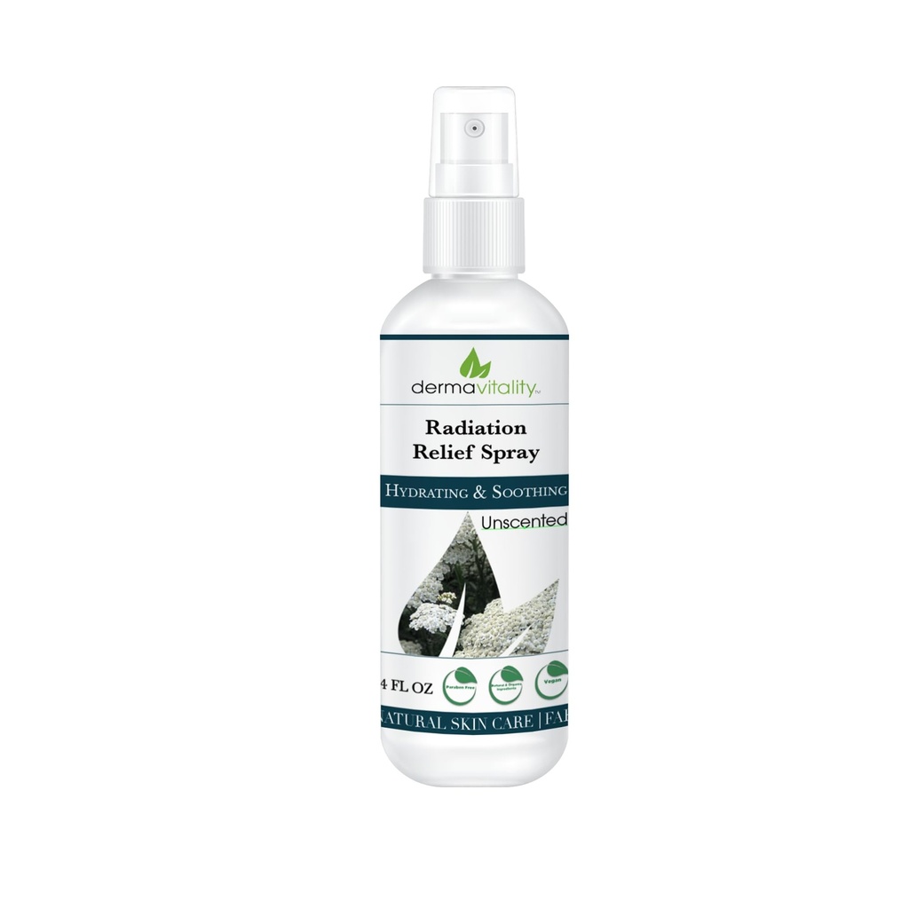 Spray anti-brûlure - Spray calendula pour le traitement des radiations, sans parfum, sans fragrance, naturel organique à base de plantes hydratantes soulagement apaisant pour la peau démangeaison et sensible – 4 onces