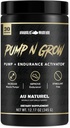 Pompe de guerre anabolique-N-Grow Supplément de pompe musculaire Caféine Préentraînement sans caféine avec L-Citrulline, L-Arginine, Beta-Alanine (Au Naturel – 30 portions)